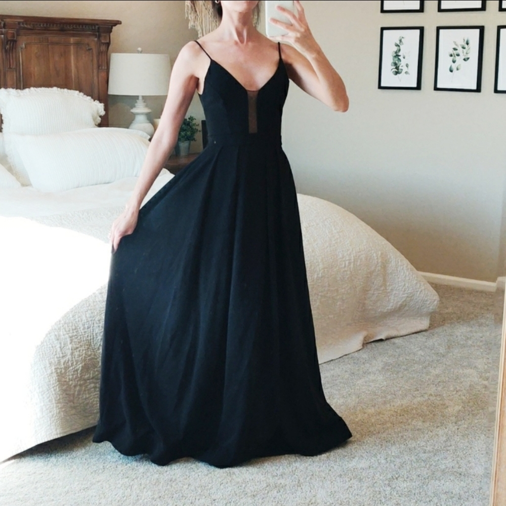 Windsor Long Black Dress